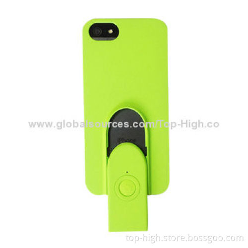 Stand case for iPhone 6 with Bluetooth push button remote selfie from China manufacturer